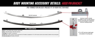 ABC NextGen and 2020 Late Model Stock Car Hood Pin Bracket Details
