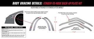 Fender to Nose Back-Up Plate Kit Details