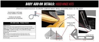 Hood Hinge Kit Details