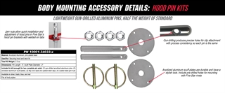 Hood Pin Kit Details
