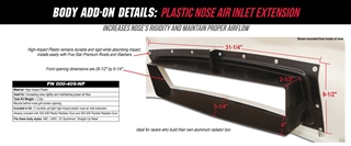 Nose Air Inlet Extension Details