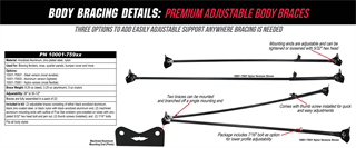 Premium Adjustable Body Brace Kits