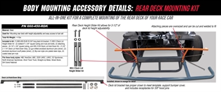 Rear Deck Mounting Kit Details
