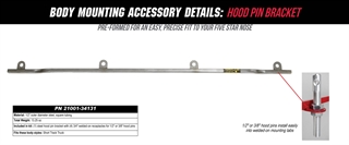 Hood Pin Bracket Details
