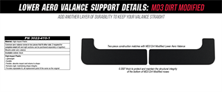 Lower Aero Valance Support Details