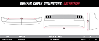 Bumper Cover Dimensions
