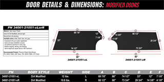 Modified Doors Details &amp; Dimensions