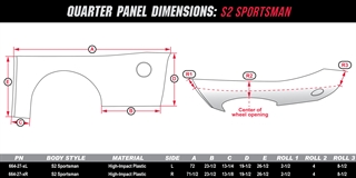 Quarter Panel Dimensions