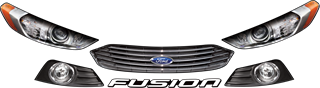 Dirt Grand National Ford Fusion Nose Graphic ID Kit