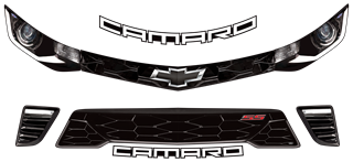 Camaro Funny Car Nose Graphic ID Kit Layout