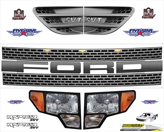 Off Road Truck Ford Raptor Nose Graphic ID Kit
