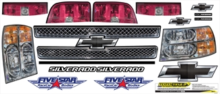 Trophy Kart Truck Chevrolet Silverado Body Graphic ID Kit