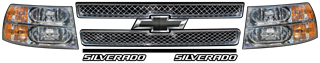 Trophy Kart Truck Chevrolet Silverado Nose Graphic ID Kit