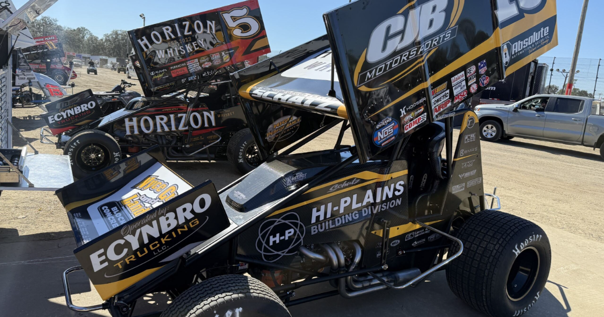 Donny Schatz in action at the 2026 DIRTcar Winter Nationals