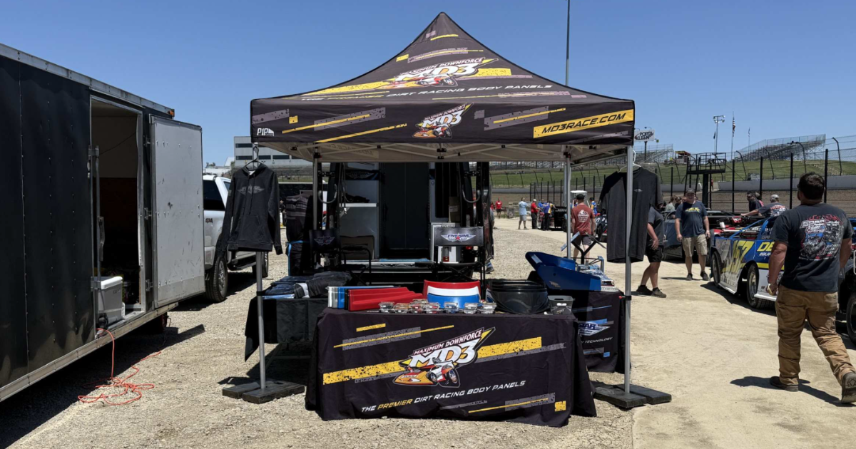 Five Star Road Tour van display at Eldora Speedway