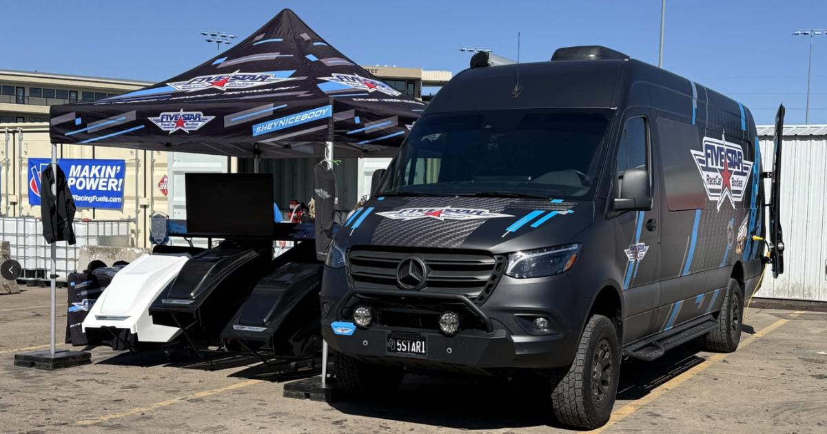 Five Star Road Tour setup at Knoxville Raceway in Knoxville Iowa