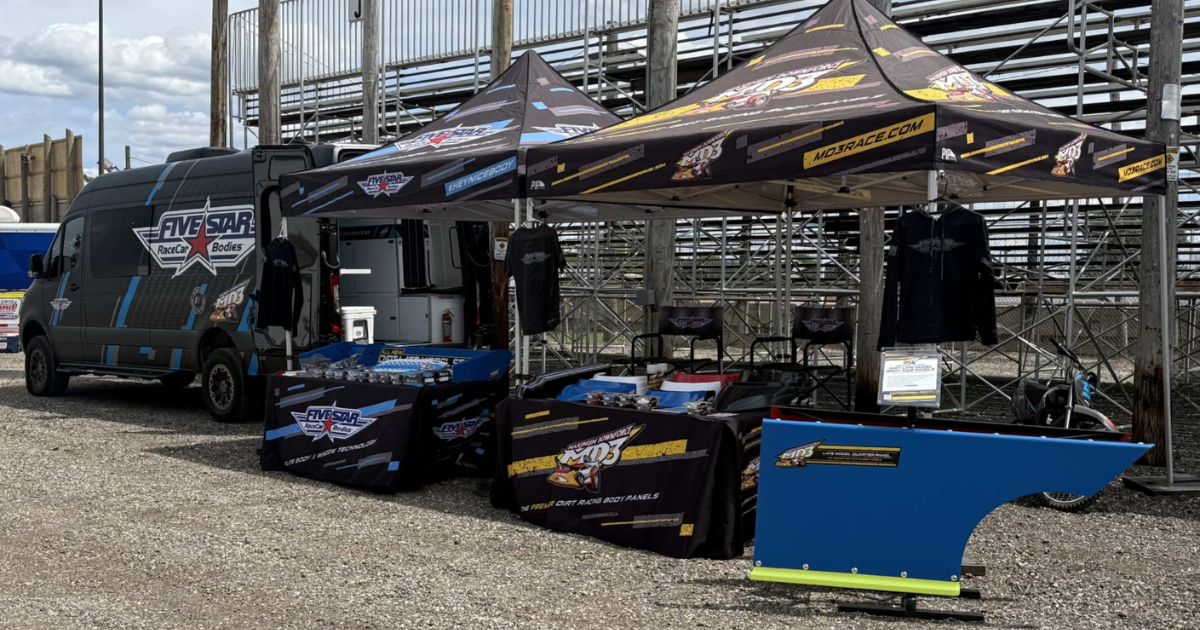 Five Star Road Tour setup at the DIRTcar Summer Nationals at Wilmot Raceway
