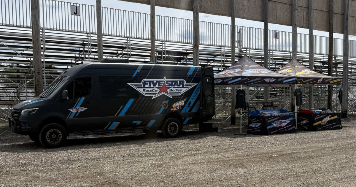Five Star Road Tour setup during the DIRTcar Summer Nationals