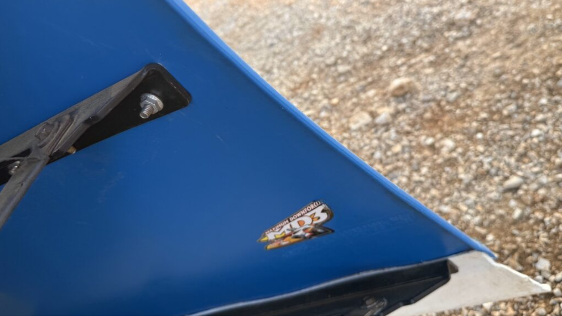 Close-up of MD3 decal