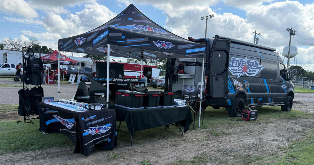 Five Star Road Tour display at The Big One at Belleville High Banks Speedway
