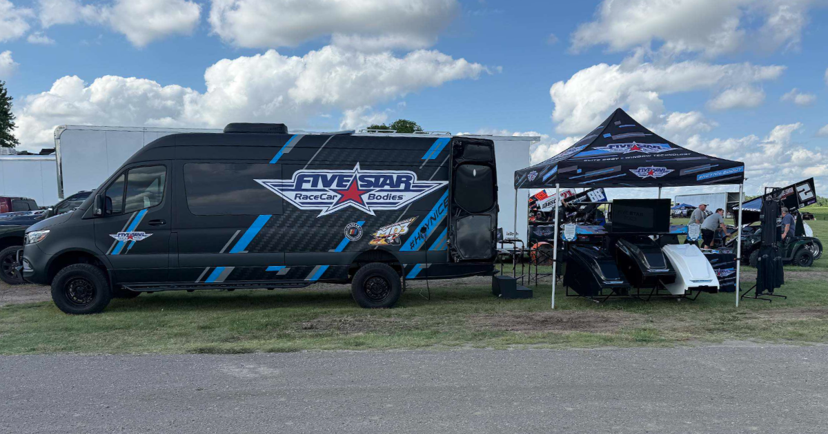 Drivers visiting the Five Star Road Tour display