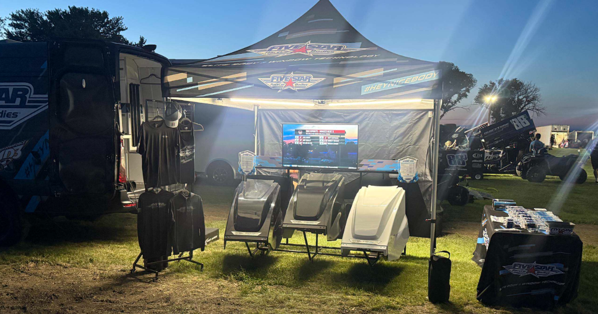 Five Star Road Tour display at night during The Big One