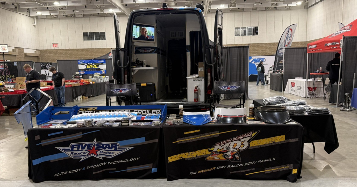 Five Star product display at the Midwest Motorsports Expo at Mayo Civic Center