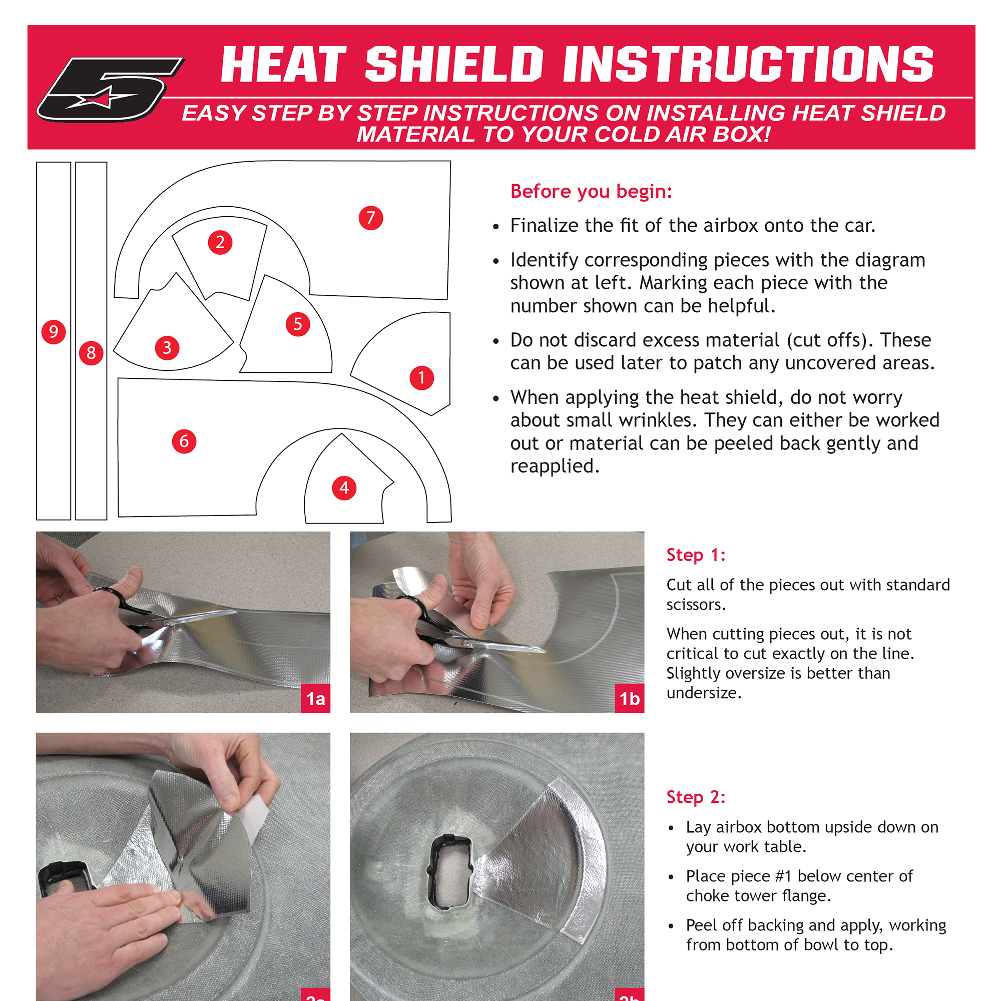 Heat Shield Instructions